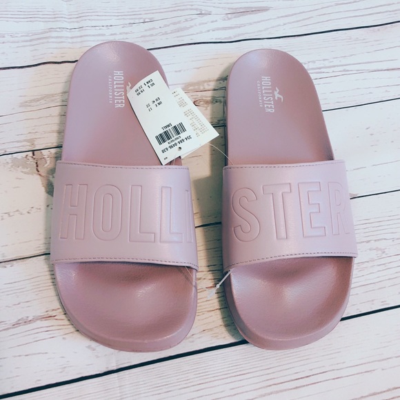 hollister slide sandals